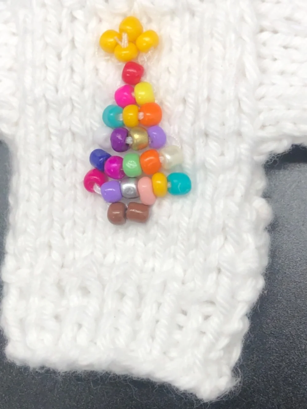 Mini Crochet Sweater Ornament, Tiny Christmas Tree Ornaments Handmade, Gift Tag